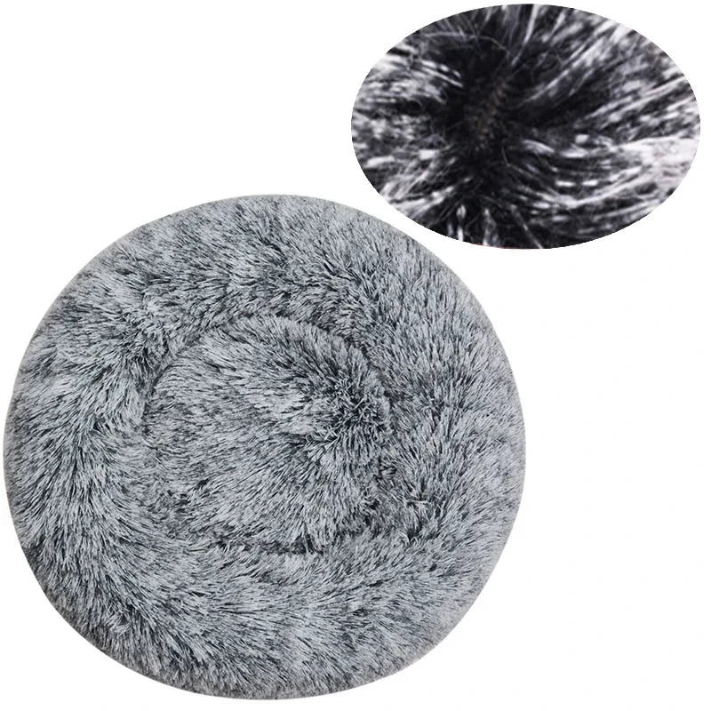 Plush Round Pet Bed