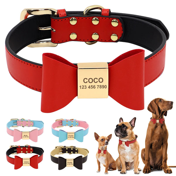Custom Dog Collar With Bow