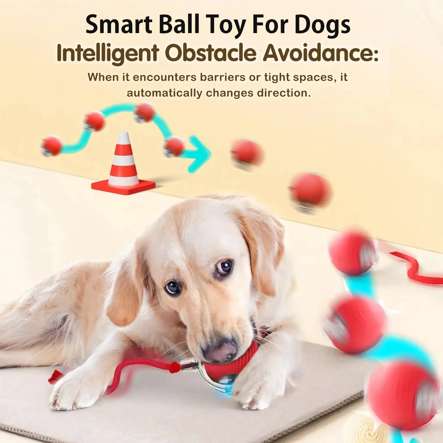 RollSmart Interactive Dog Play Ball