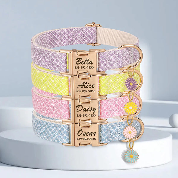 Bling Nylon Pet Collar